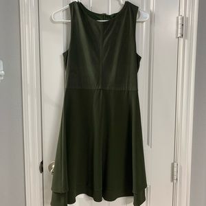 Olive Suede Dress